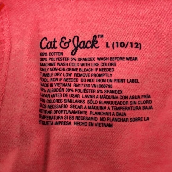 Cat & Jack pink leggings, NWT, large 10-12 - Picture 5 of 5